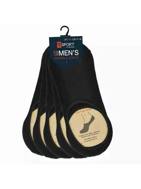 New Mens Invisible Ankle Sock Cotton Anti Slip No Show With Silicon Grip UK