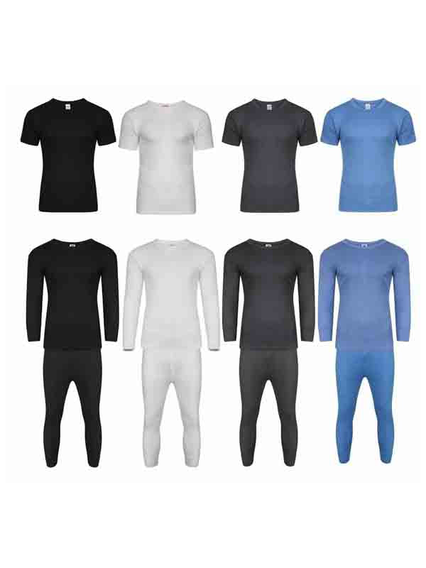 Thermal Trousers Men Set Long Sleeve Warm Underwear Base Layer Trousers by comfyfit Uk.